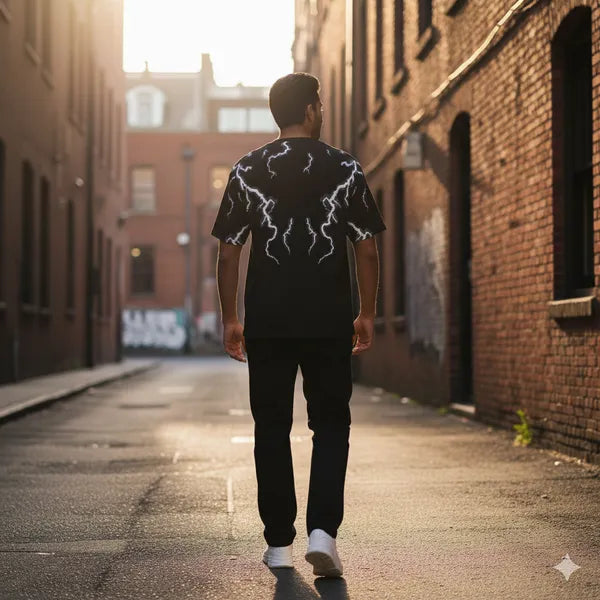 BLACKLIT - ANGEL THUNDER Puff Printed T-Shirt