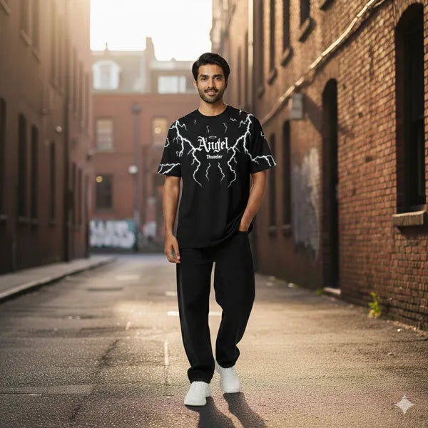 BLACKLIT - ANGEL THUNDER Puff Printed T-Shirt