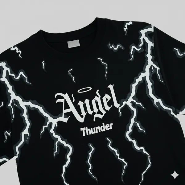 BLACKLIT - ANGEL THUNDER Puff Printed T-Shirt
