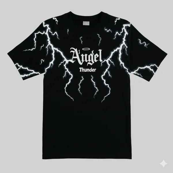 BLACKLIT - ANGEL THUNDER Puff Printed T-Shirt