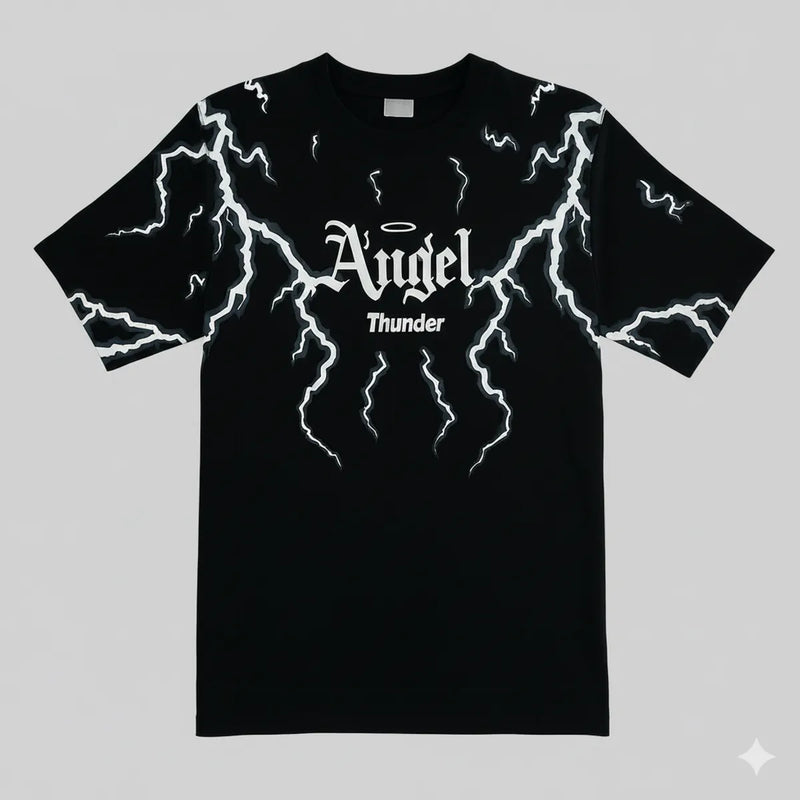 BLACKLIT - ANGEL THUNDER Puff Printed T-Shirt