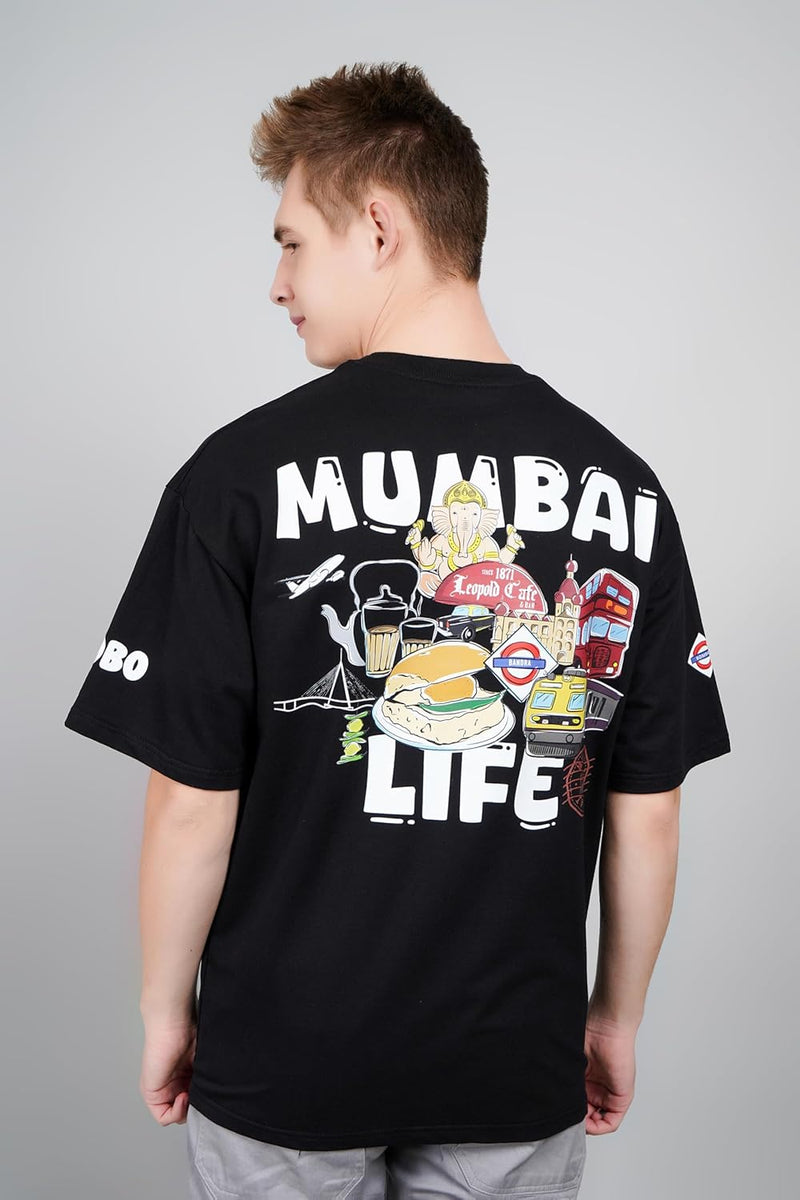 Sprit of Mumbai for Mumbaikars Oversized T-Shirt
