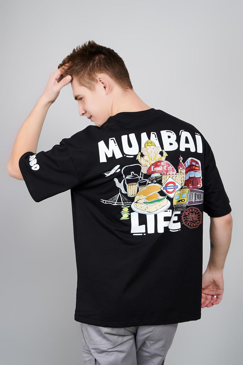 Sprit of Mumbai for Mumbaikars Oversized T-Shirt