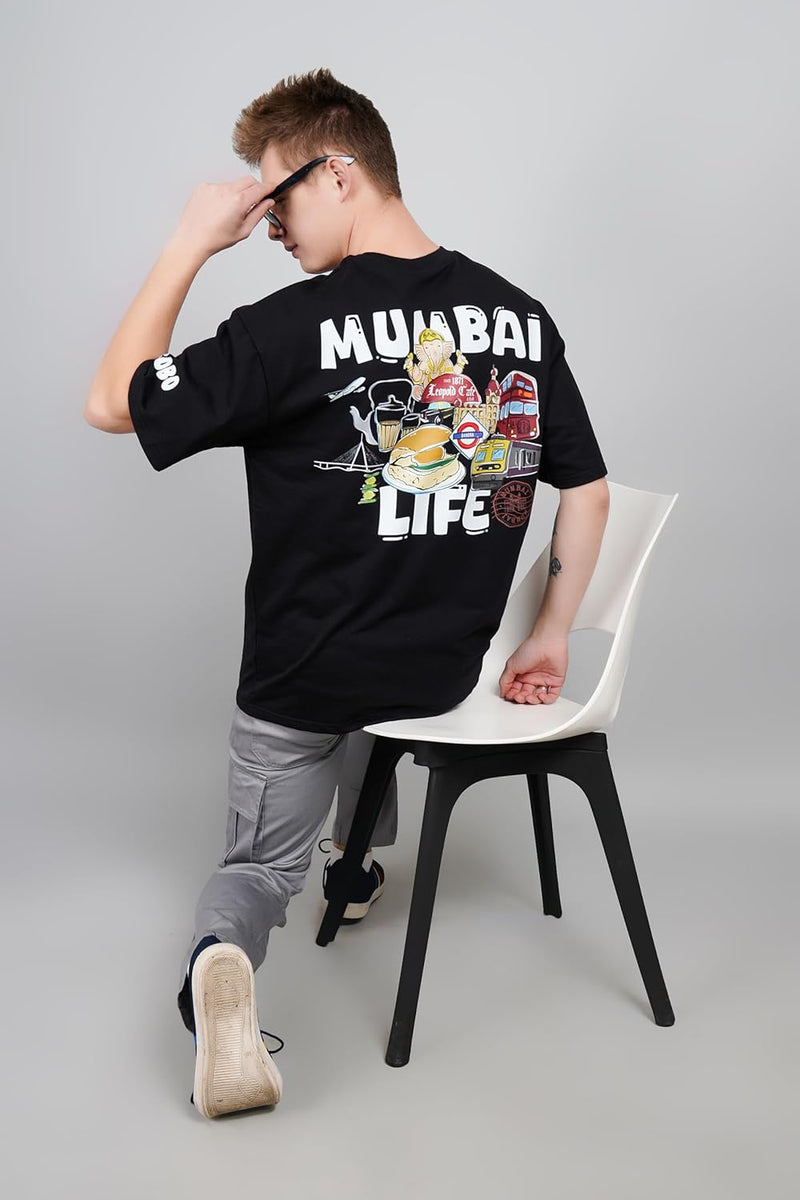 Sprit of Mumbai for Mumbaikars Oversized T-Shirt