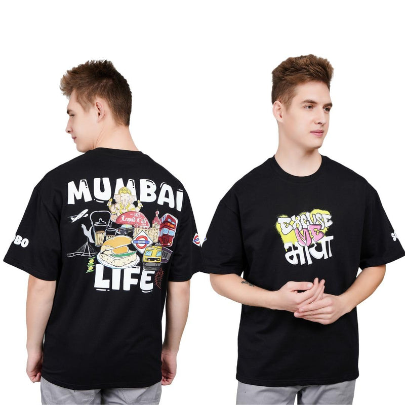 Sprit of Mumbai for Mumbaikars Oversized T-Shirt