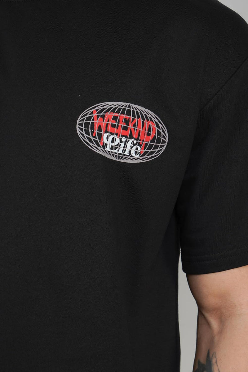 Double Weekend Trouble for Corporate Life Oversized T-Shirt