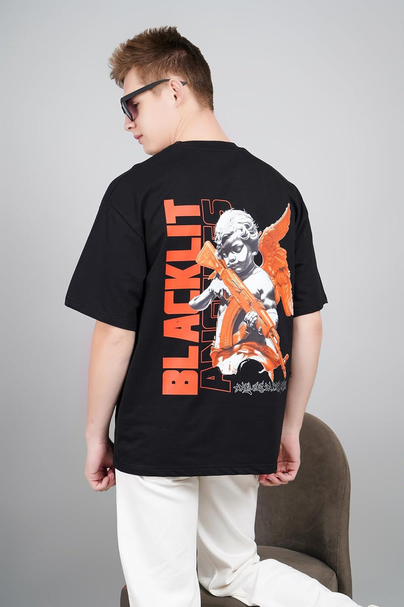 Angel Print from The Angel of Hell  Oversized T-Shirt