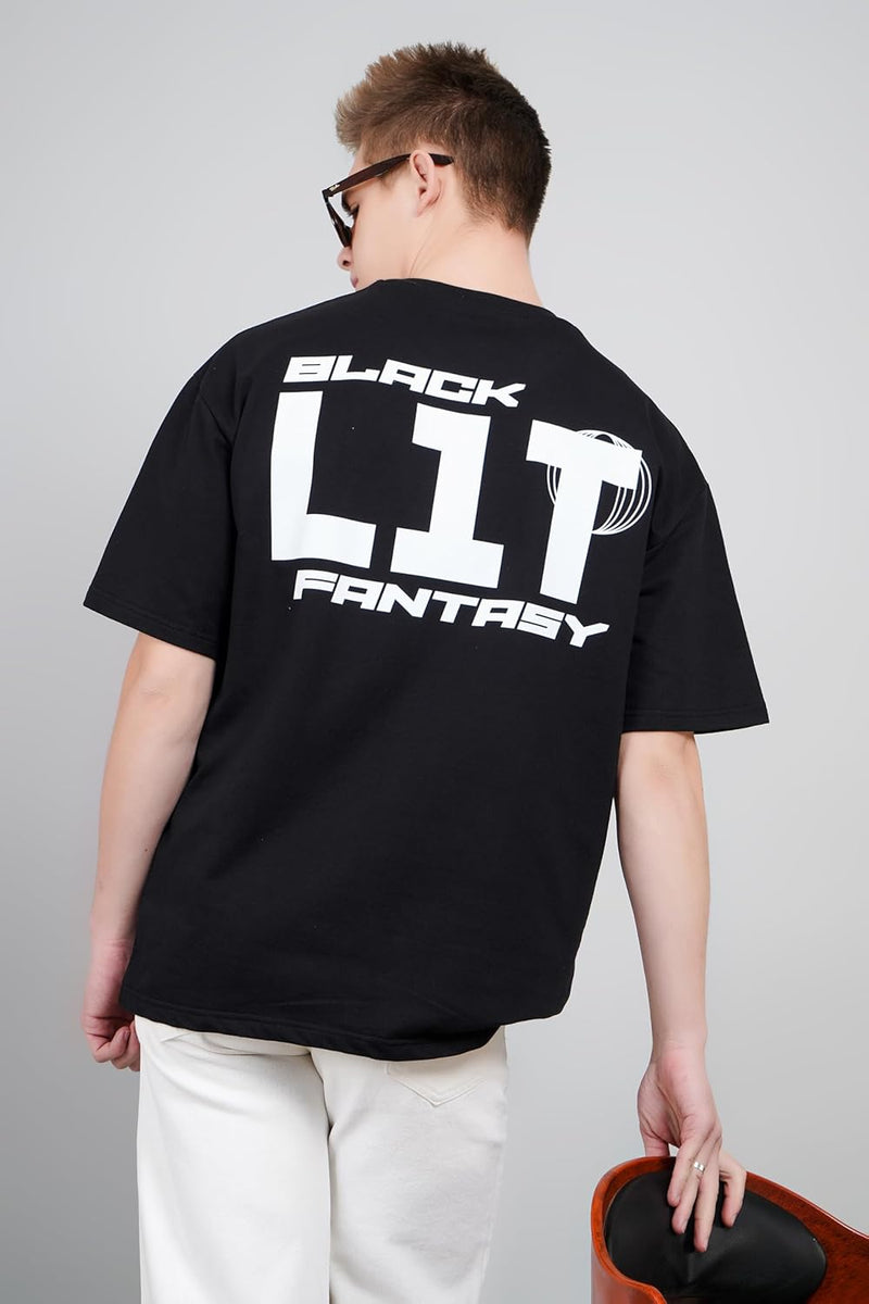 Futura Print for Futuristic Typography Lovers Oversized T-Shirt