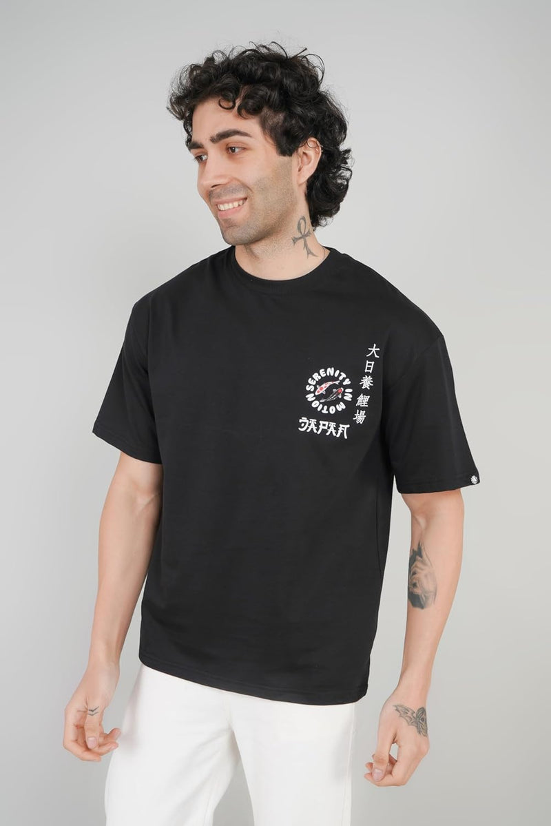 Live Love Koi Print For Aquarium Hobbyists Oversized T-Shirt