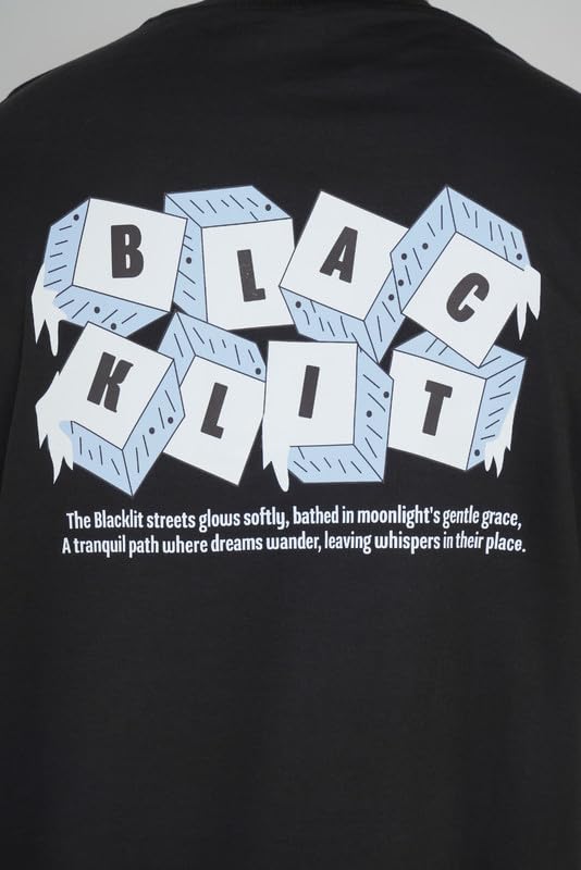 Blacklit Streets Print for Street Oversized T-Shirt