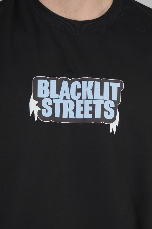 Blacklit Streets Print for Street Oversized T-Shirt