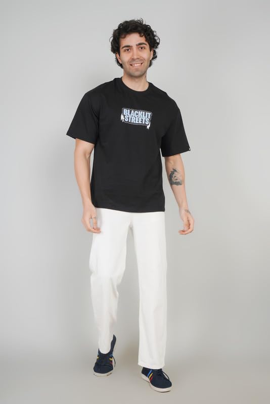 Blacklit Streets Print for Street Oversized T-Shirt