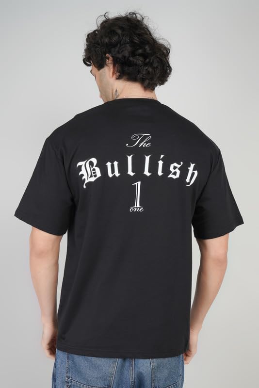 Bullish 1 Print for Dominating personality Oversized T-Shirt