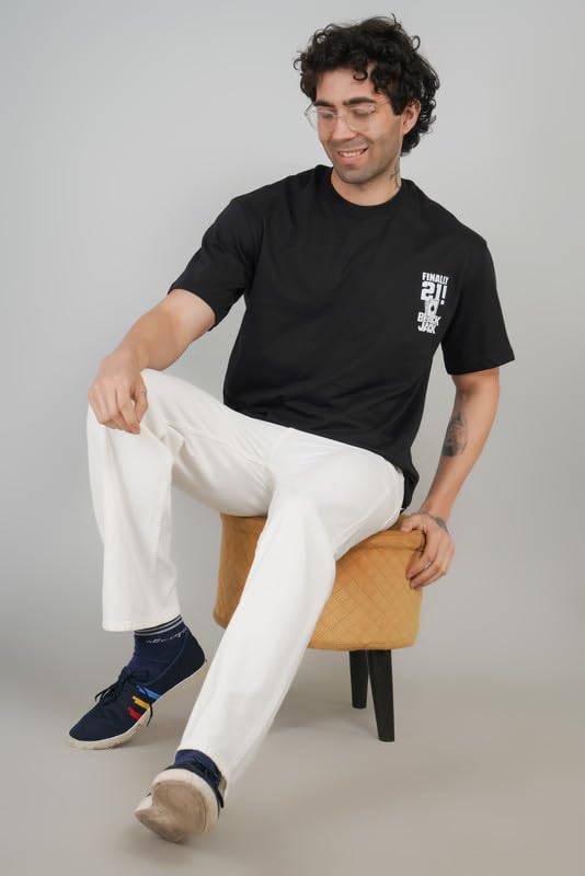 Tee with “Blackjack 21” for The Casino Gamblers Oversized T-Shirt