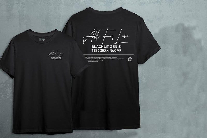 All for Love” Print for The Romantic “ Oversized T-Shirt