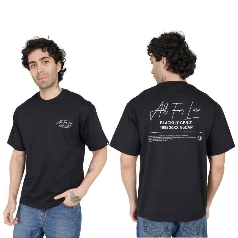 All for Love” Print for The Romantic “ Oversized T-Shirt