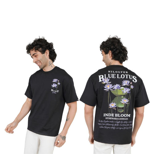 Blue Lotus” for The Nature Lovers Oversized Tshirt