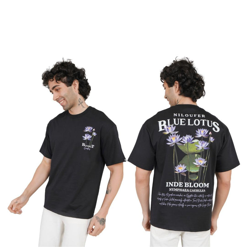 Blue Lotus” for The Nature Lovers Oversized Tshirt