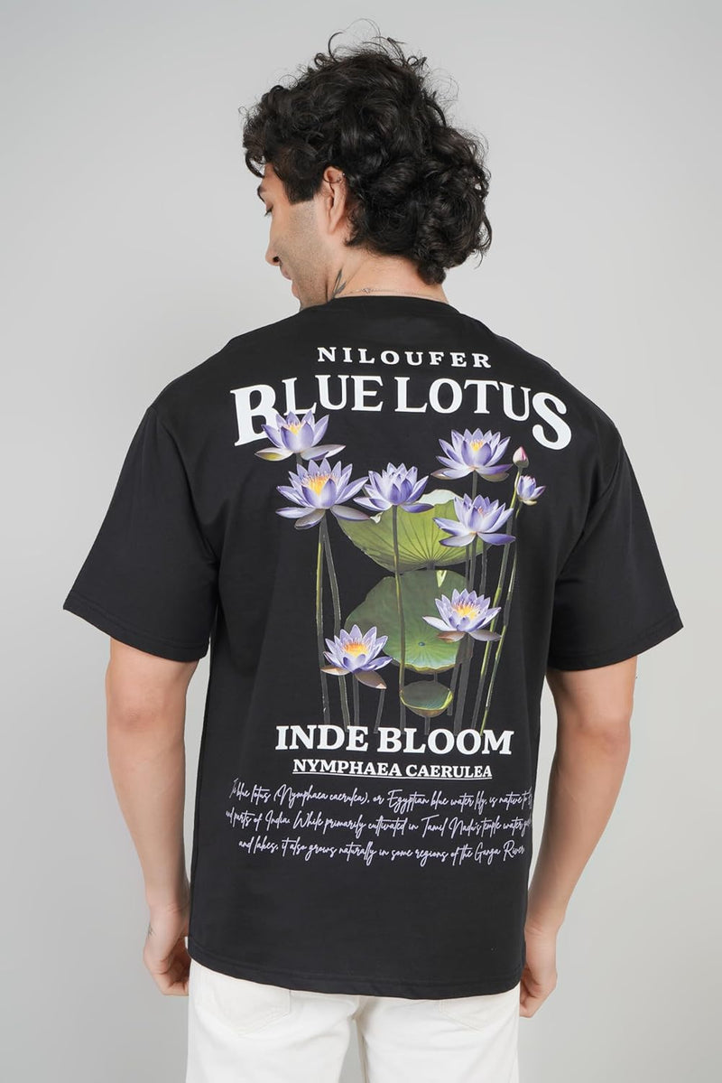 Blue Lotus” for The Nature Lovers Oversized Tshirt