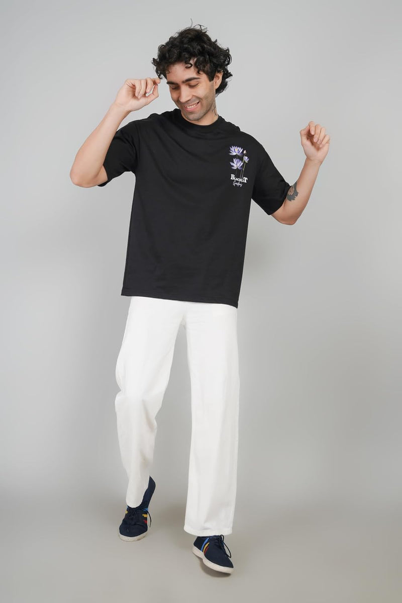 Blue Lotus” for The Nature Lovers Oversized Tshirt