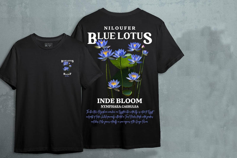 Blue Lotus” for The Nature Lovers Oversized Tshirt