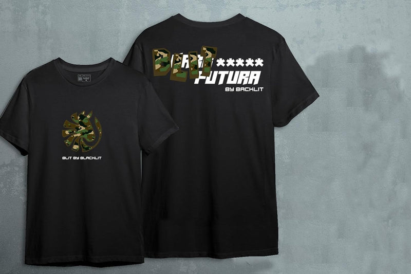 B L I T Futura Camo Print Oversized T-Shirt
