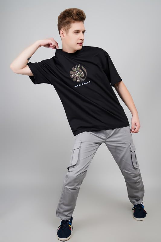 B L I T Futura Camo Print Oversized T-Shirt