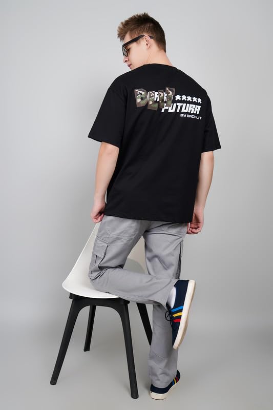 B L I T Futura Camo Print Oversized T-Shirt