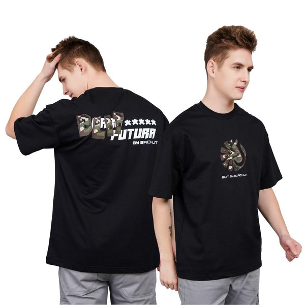 B L I T Futura Camo Print Oversized T-Shirt