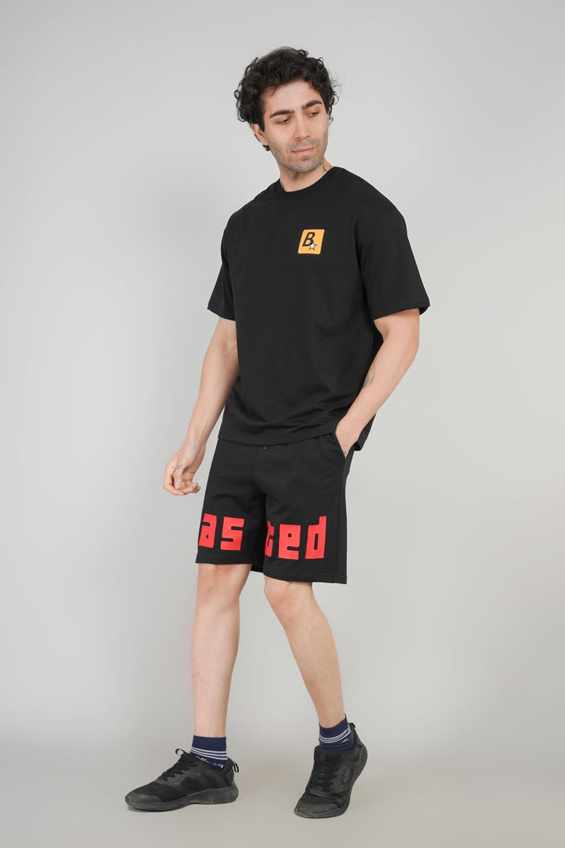 GTA Inspired WASTED Knitted Shorts For Men