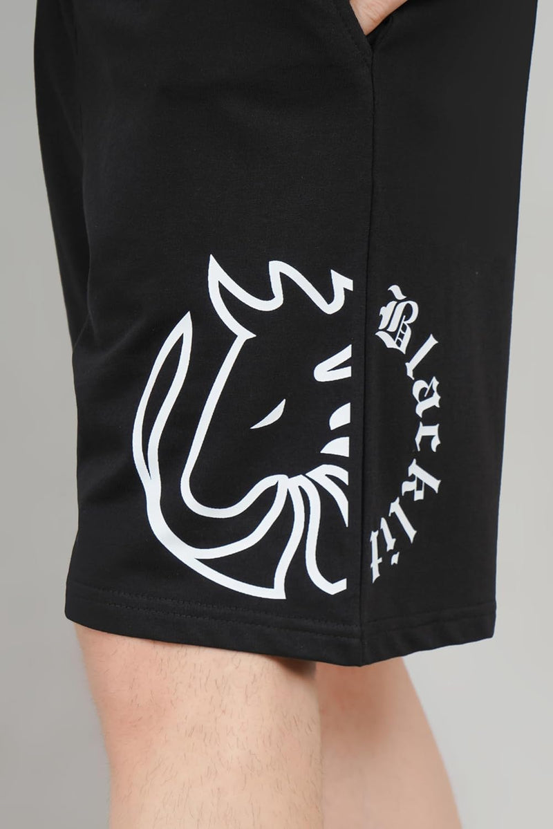 Dark Horse Printed Knitted Shorts for Men