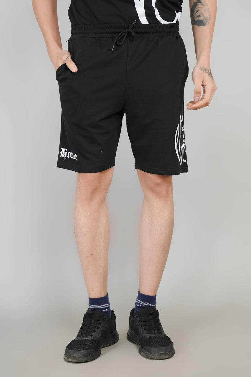 Dark Horse Printed Knitted Shorts for Men