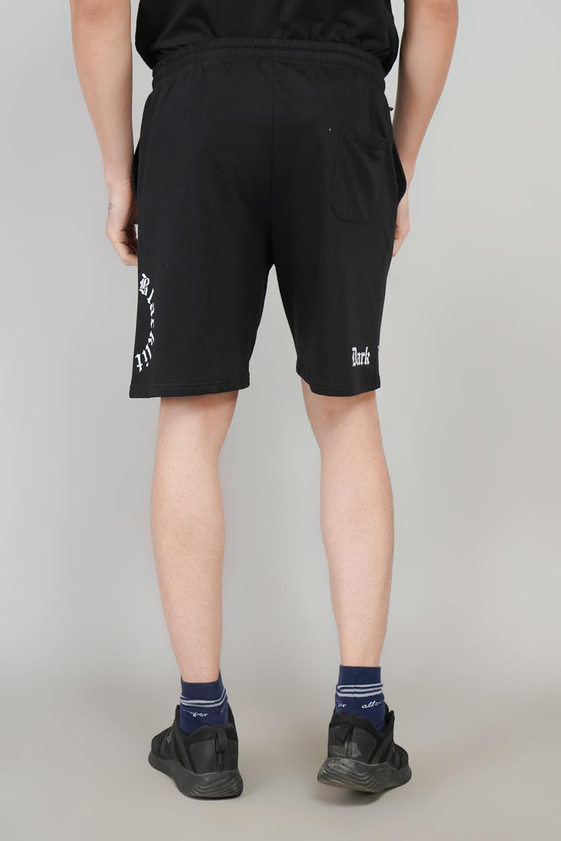 Dark Horse Printed Knitted Shorts for Men