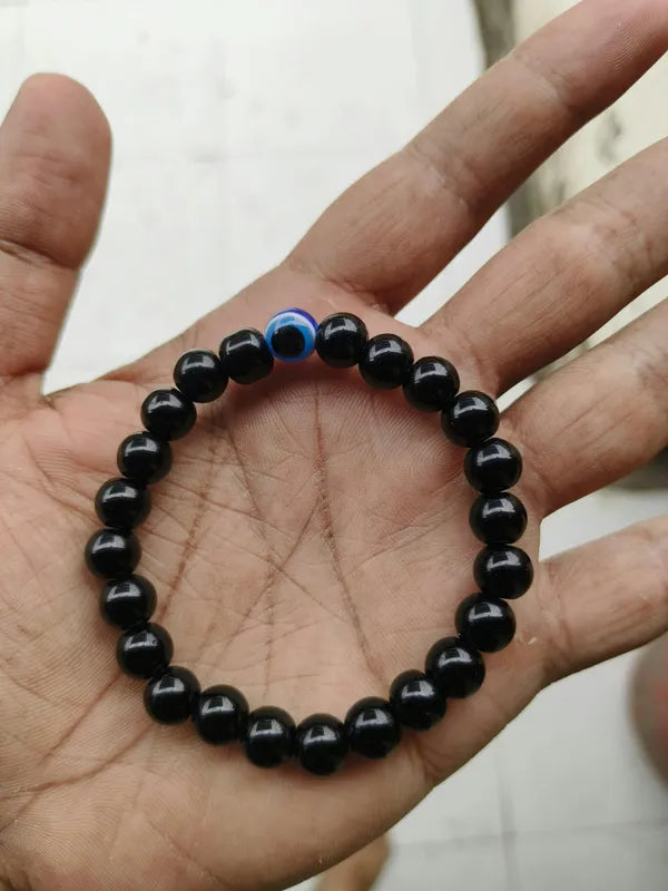 BLACLT Evil Eye Bracelet with Black Obsidian
