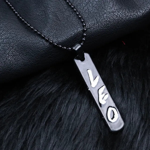 BLACLT LEO Bar Chain Matte Black Statement