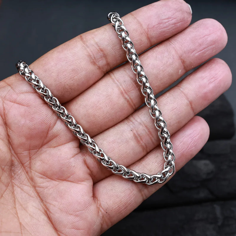 BLACLT Silver Rope Chain – Classic Strength Edition