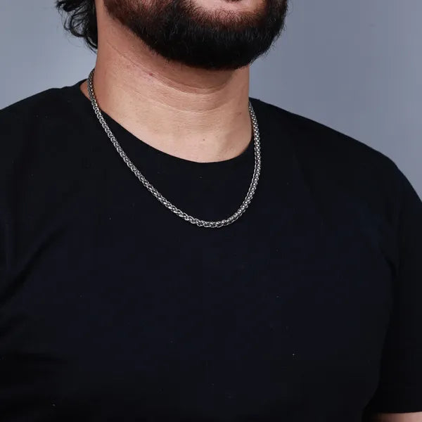 BLACLT Silver Rope Chain – Classic Strength Edition