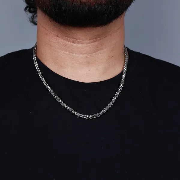 BLACLT Silver Rope Chain – Classic Strength Edition