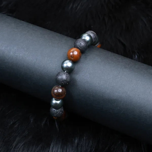 BLACLT Triple Protection Bracelet – Tiger Eye, Hematite & Black Obsidian