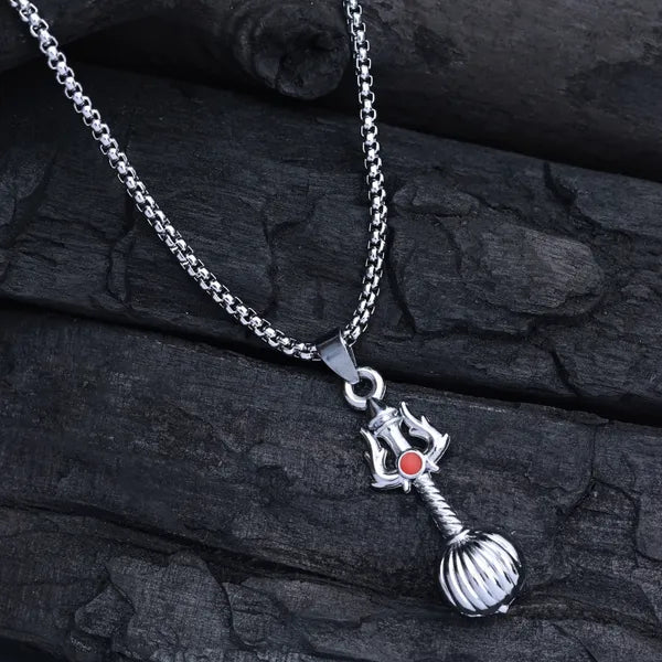 BLACLT Trishul & Shiva Pendant Chain – Divine Strength Edition
