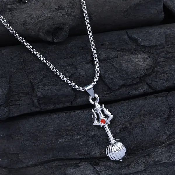 BLACLT Trishul & Shiva Pendant Chain – Divine Strength Edition