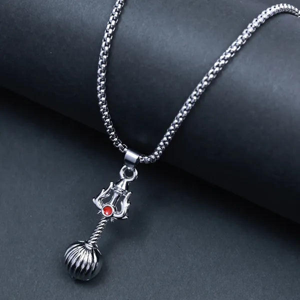 BLACLT Trishul & Shiva Pendant Chain – Divine Strength Edition