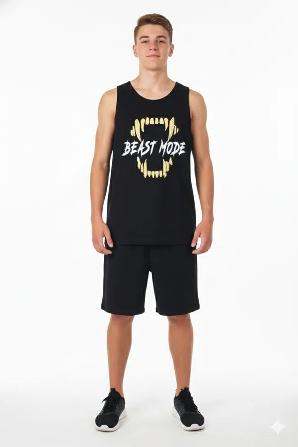 Beast Mode Sleeveless Gym Tank Top