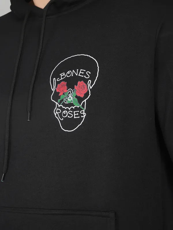 Bones & Roses Hoodie – Black