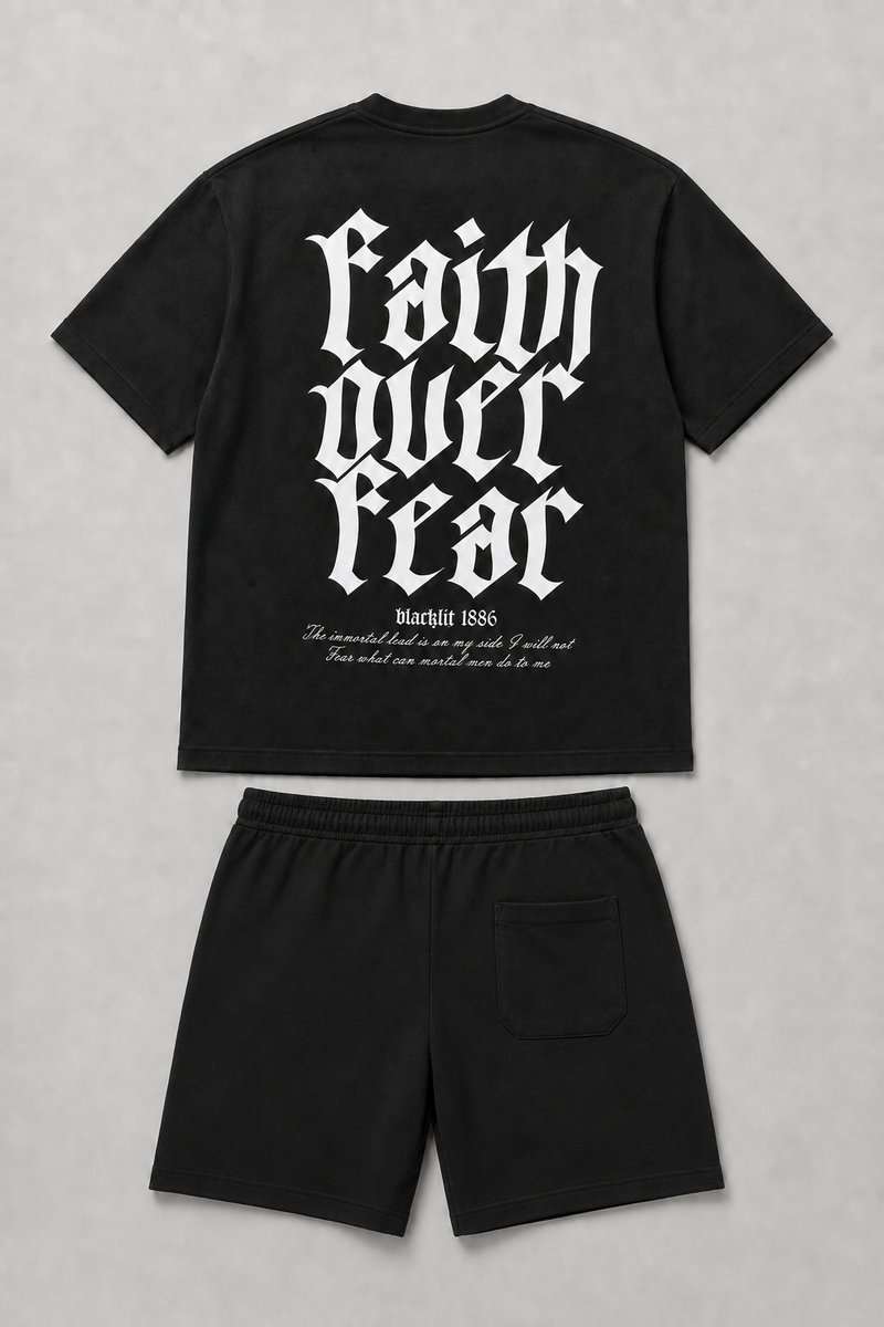 Faithover-MomentoMori  Tatto Prints Co Ord Set