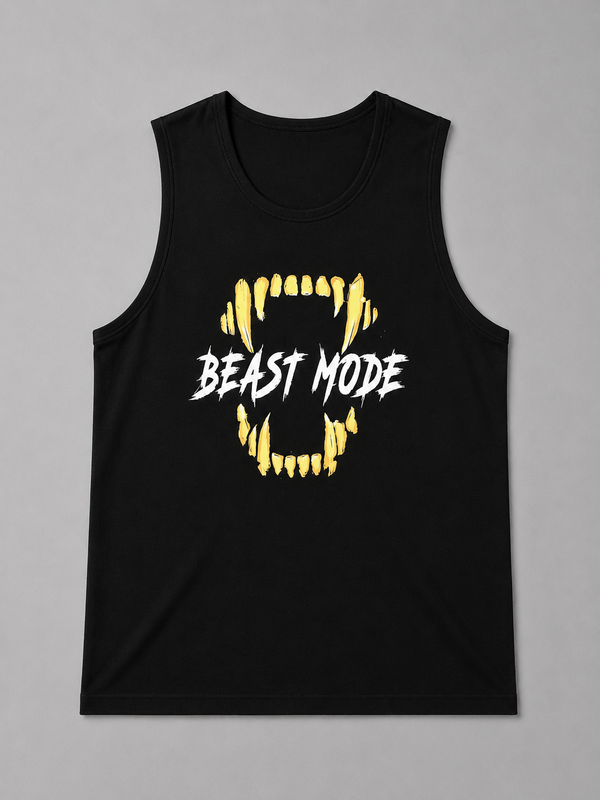 Beast Mode Sleeveless Gym Tank Top