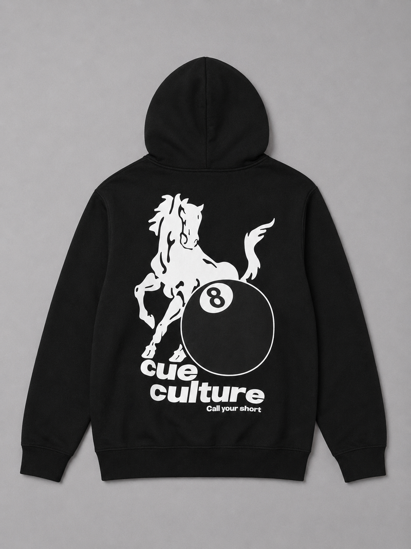 Cue Culture Hoodie – Black