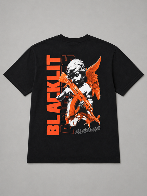 Angel Print from The Angel of Hell  Oversized T-Shirt