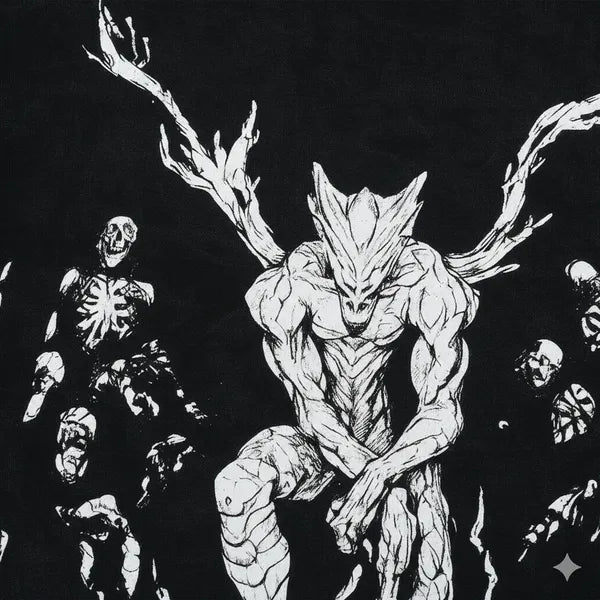 BLACKLIT - DEVILMAN Puff Printed T-Shirt