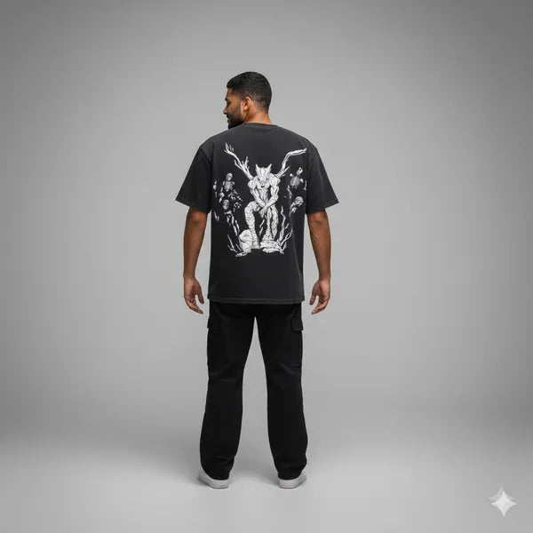 BLACKLIT - DEVILMAN Puff Printed T-Shirt